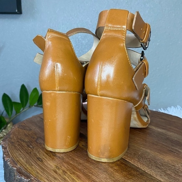 Zara basic brown strappy sandals size 8 - Picture 6 of 10